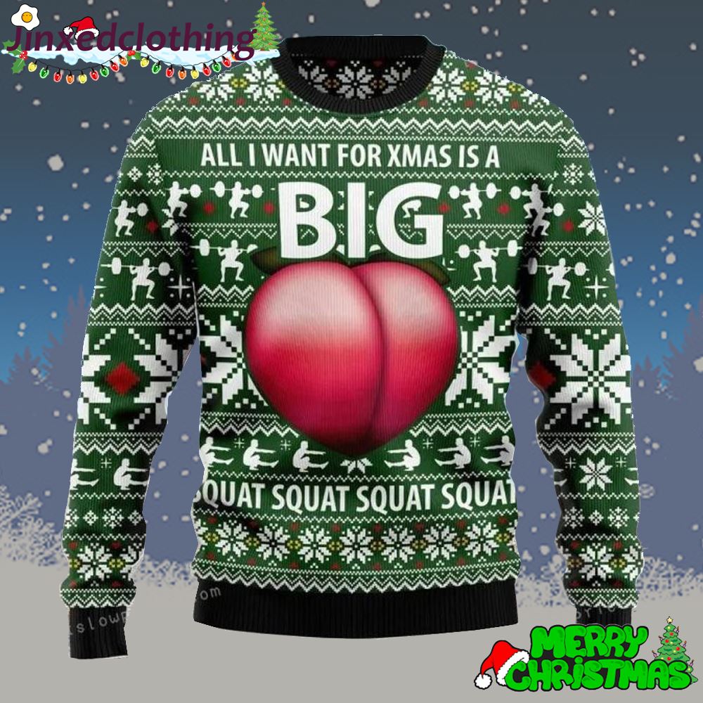 Ugly Big Booty Christmas Ugly Sweater Christmas Party 